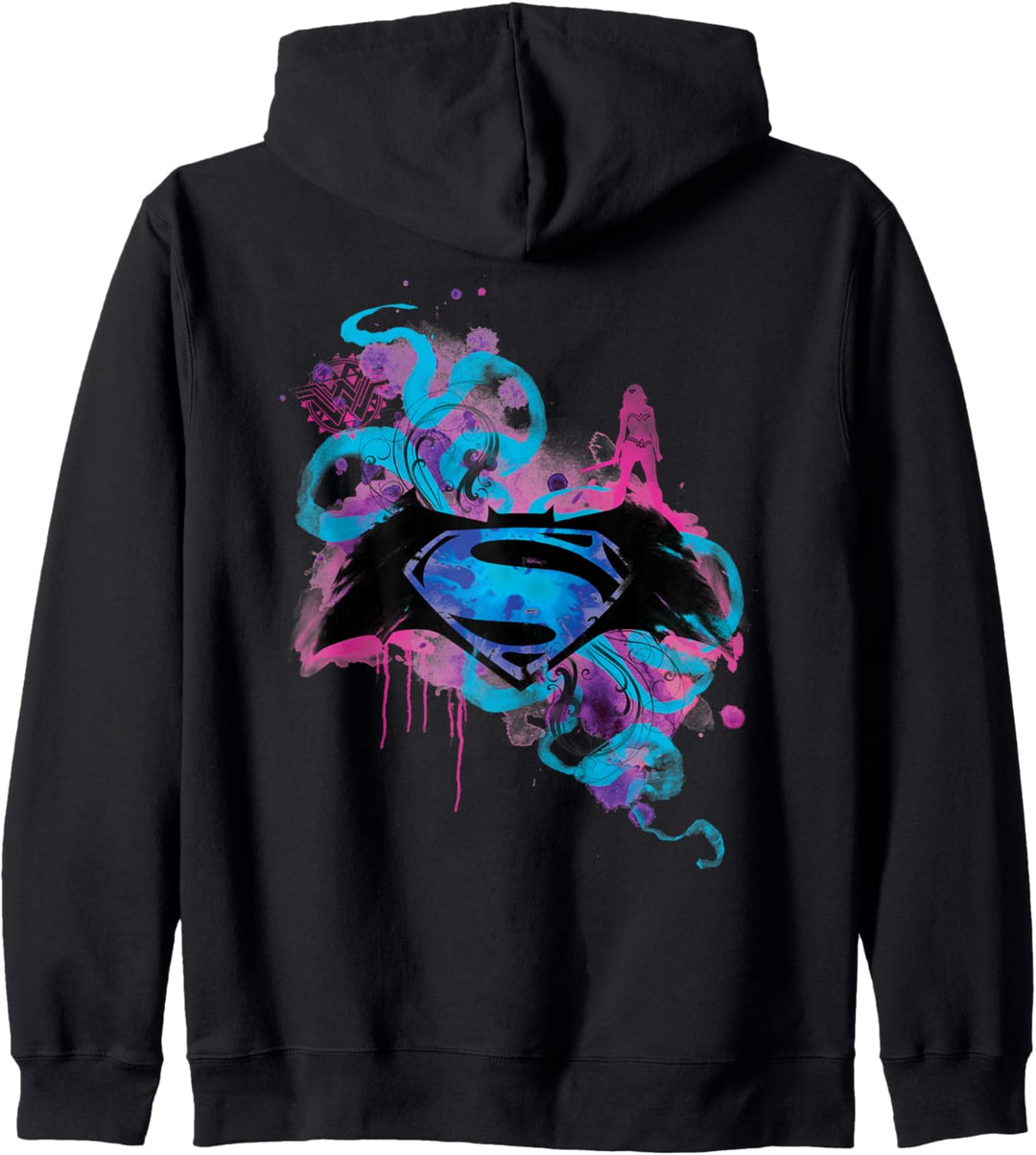 DC Batman V Superman Trinity Logo Graffiti Kapuzenjacke