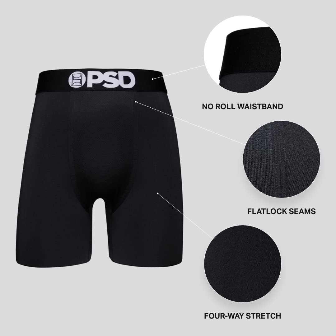 PSD | Herren-Boxershorts – Rich Tiger | Elastischer Mikrofaserbund | Atmungsaktiver Mikromesh-Einsat