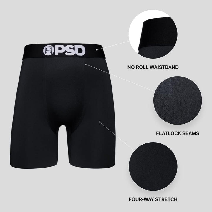 PSD | Herren-Boxershorts – Rich Tiger | Elastischer Mikrofaserbund | Atmungsaktiver Mikromesh-Einsat