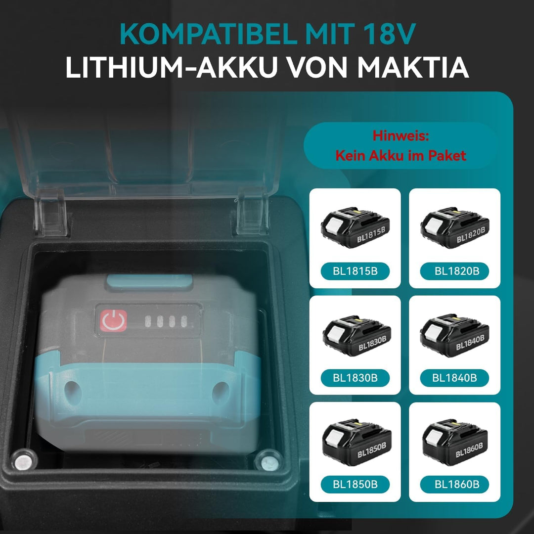 Yofidra Akku Nass und Trockensauger, 3-in-1 Werkstattsauger mit Gebläsefunktion,15kPa Bürstenloser S