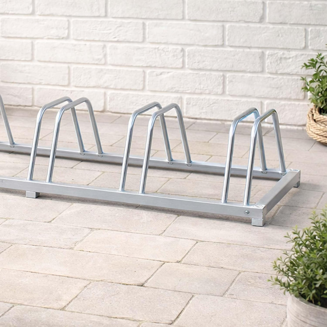 Fahrradständer für 5 Räder 158x39x25cm verzinkt und für Wandmontage