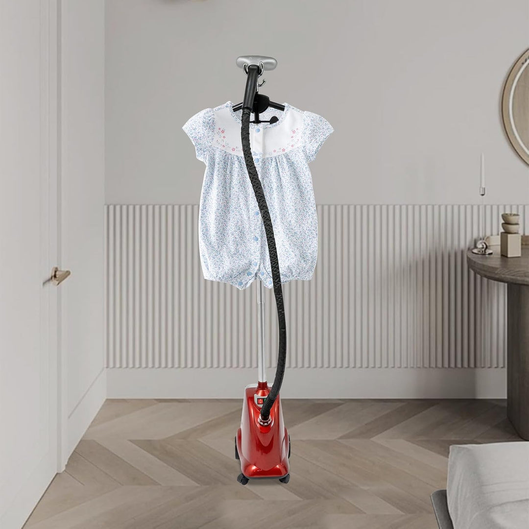 Stehender Dampfer für Kleidung, Dämpfender Faltenentferner, Stehender Kleidungsdampfer mit Rollen, 2