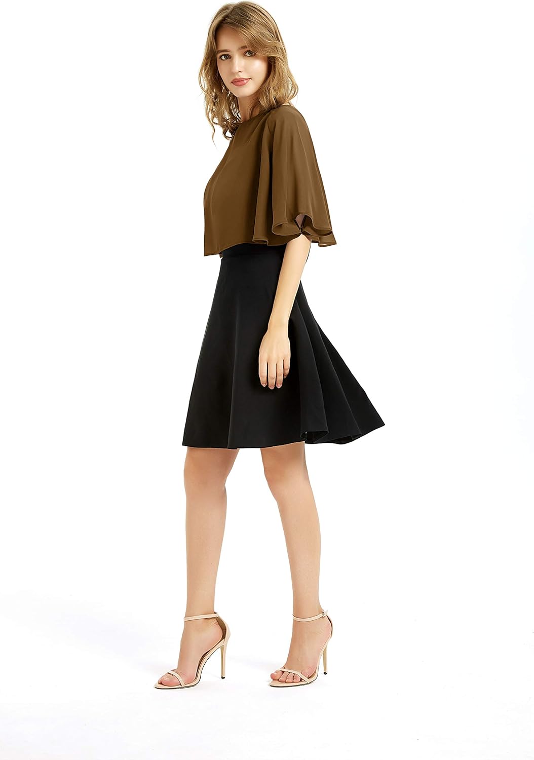 BUCUXE Weicher Chiffon-Schal für Damen, für Abendkleid, Hochzeit, Umhang, Bolero, Überwurf Einheitsg