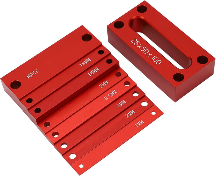 9 -pcs -Höhenmesssteine Blöcke Aluminiumlegierung Holzbearbeitung Setup -Riegel Präzision für Rout