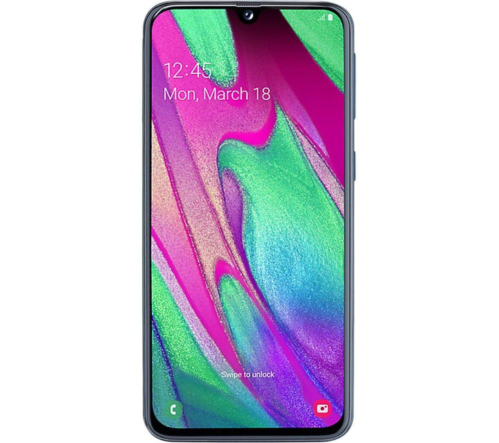 Samsung Galaxy A40 Smartphone (15.0cm (5.9 Zoll) 64GB interner Speicher, 4GB RAM, Dual SIM, schwarz)