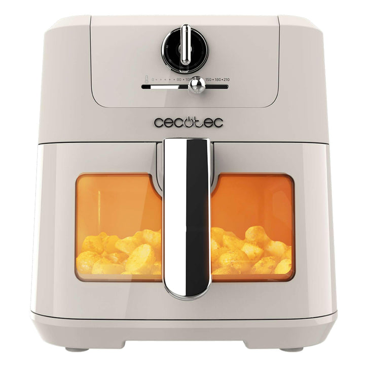 Cecotec Heissluftfritteuse ohne Öl 5 L mit Air Fryer Cecofry Antique 5000 Window. 1500 W, Digital, 5
