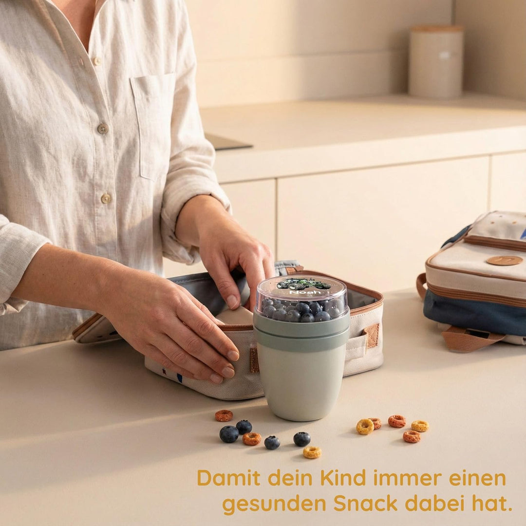 Bärenfreunde Mepal Müslibecher personalisiert, Pot Joghurtbecher, to go Becher, Geeignet für Tiefküh