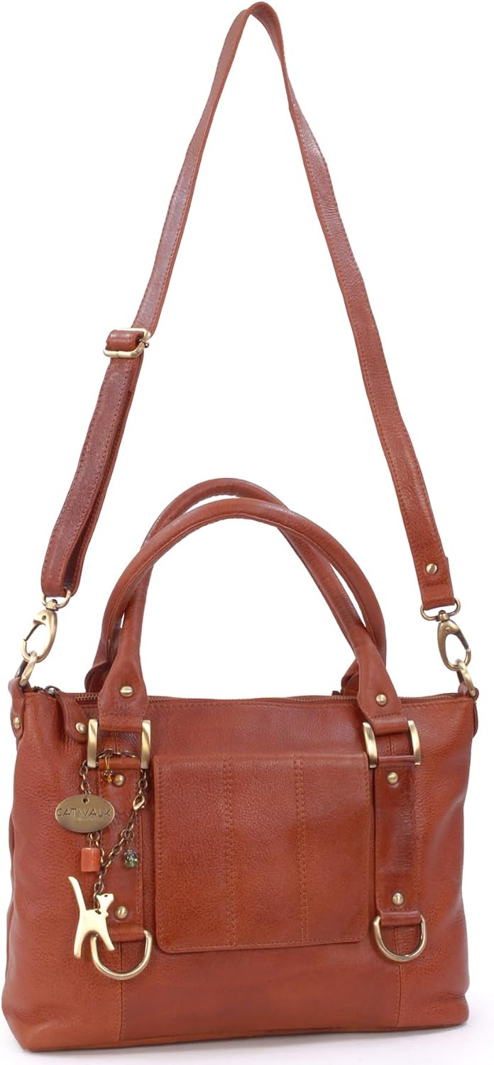 Catwalk Collection Handbags - Leder - Umhängetasche/Handtasche - Handtasche mit Schultergurt/Schulte