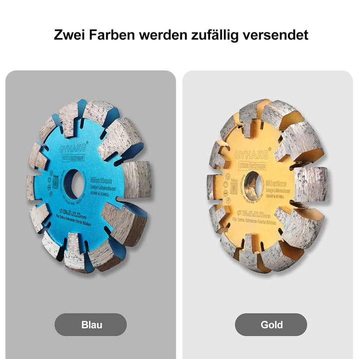 Diamant Frässcheibe 130mm, 17 mm Räumscheibe für Fussbodenheizung, Extra Extreme Harte Betonböden un