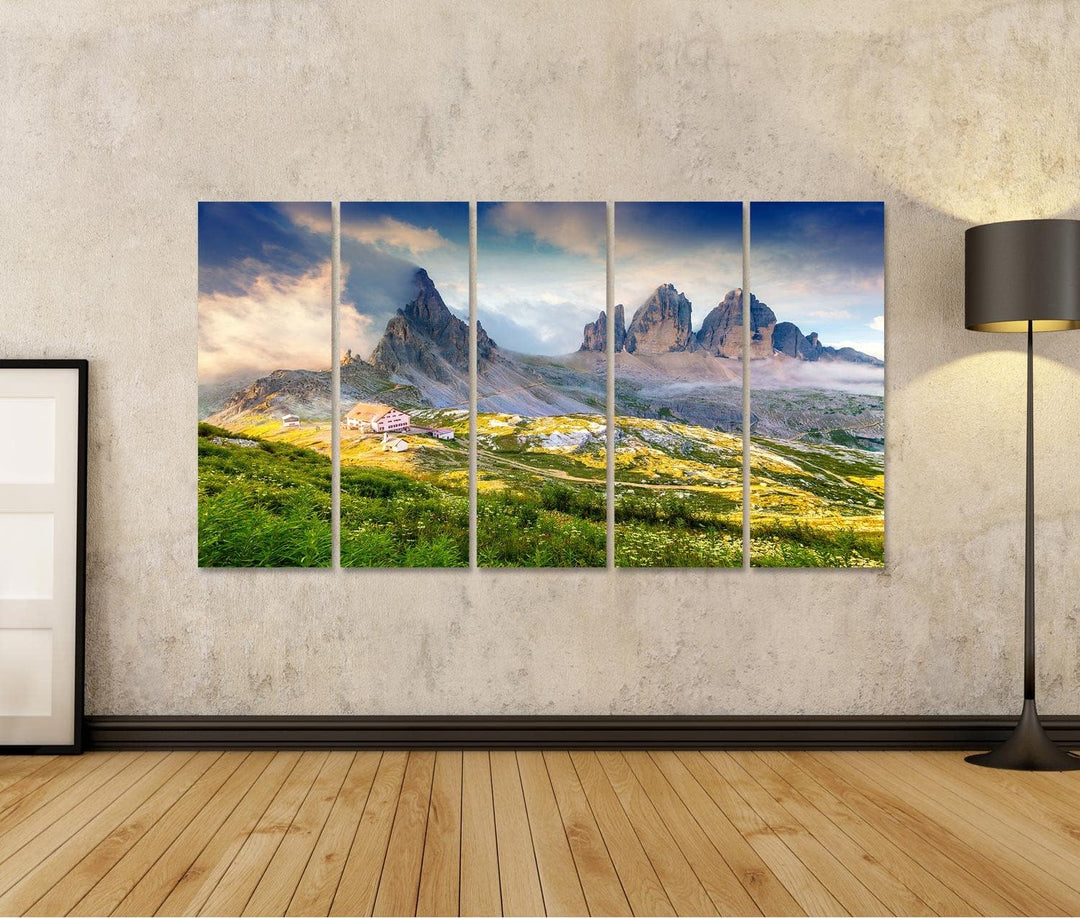 islandburner Bild auf Leinwand Rifugio Lacatelli In Nationalpark Drei Zinnen Dolomiten Südtirol Ort