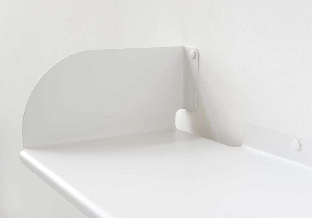 TEEbooks - Bücherregale - Satz von 2 - Weiss - Stahl - L 45 cm, Tiefe 25 cm, H 15 cm, L 45 cm, Tiefe