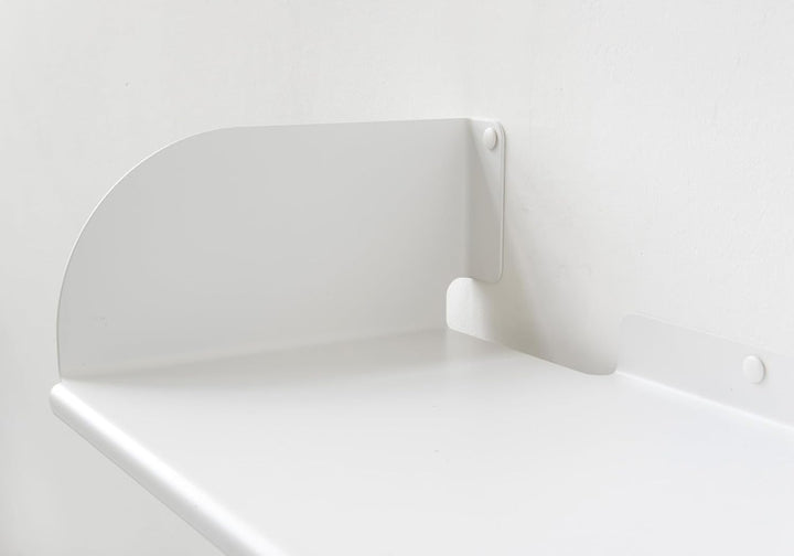 TEEbooks - Bücherregale - Satz von 2 - Weiss - Stahl - L 45 cm, Tiefe 25 cm, H 15 cm, L 45 cm, Tiefe