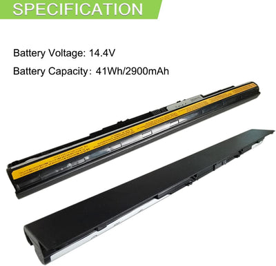 XITAIAN 14.4V 41Wh L12M4E01 L12S4A02 Ersatz Laptop Akku für Lenovo Z50-70 Z50 G505S G400S L12L4A02 L