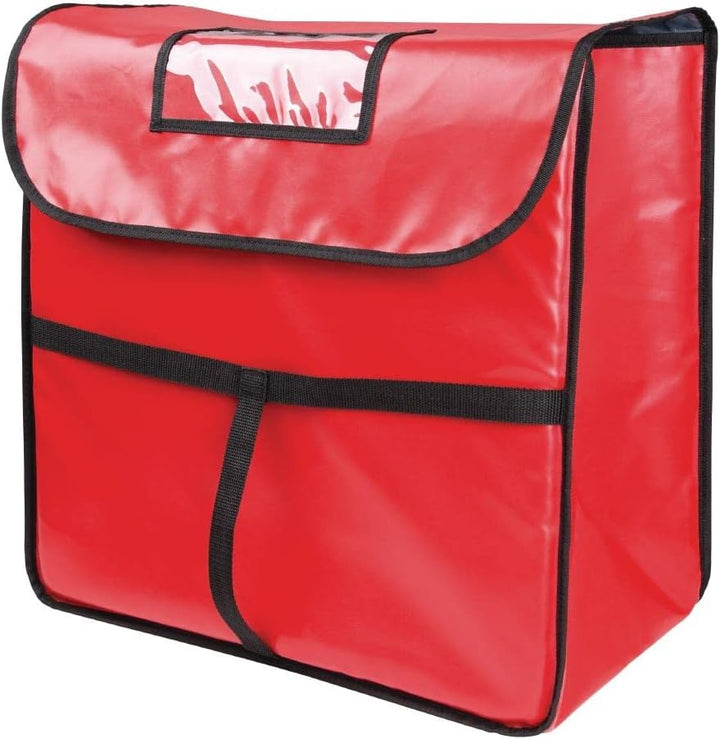 Vogue Large Hot Food Pizza Liefertasche, Rot, Material: Polyester und gepolsterte Isolierung, 305 x