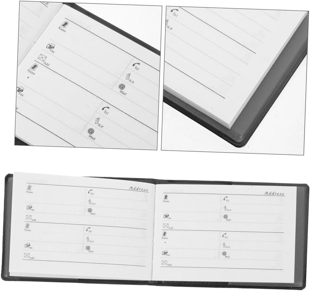 NUOBESTY 12 Stück Mini Telefonbuch Klein Taschenadressbuch Mit Register Tragbares Adressbuch Für Tel