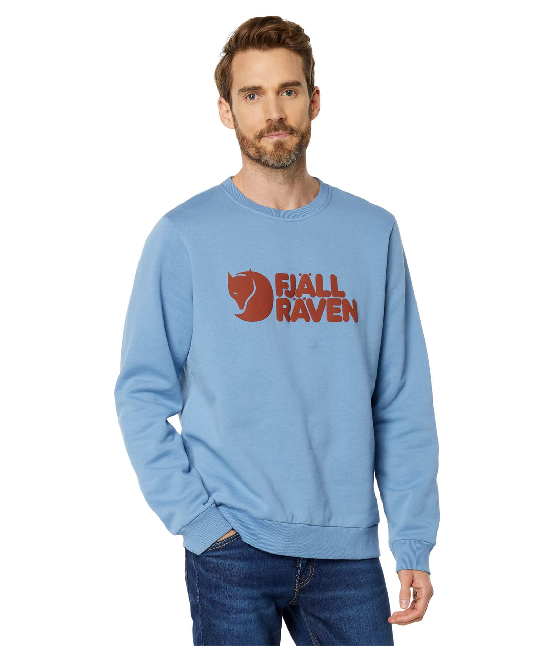 Fjällräven Herren Sweatshirt Logo Sweater S Dawn Blue, S Dawn Blue