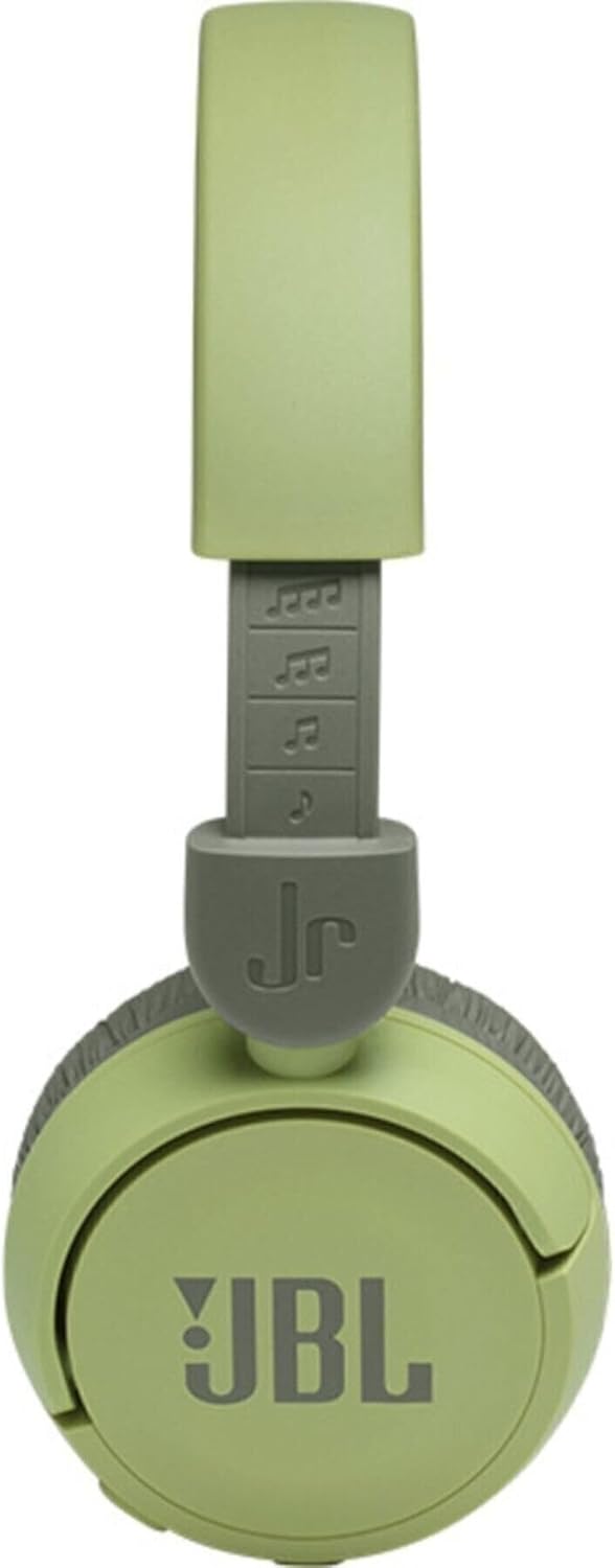JBL Jr310 BT On-Ear Kinder-Kopfhörer - Grün – Kabellose Bluetooth-Ohrhörer mit Headset und Fernbedie