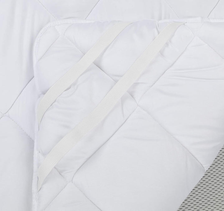 MOON-Professional 2er Pack Unterbett Topper Matratzenschoner 500g mit 8 Eckgummis 95° waschbar, auch