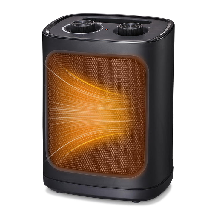 COWSAR Mini Heizlüfter Energiesparend, 1500W Elektroheizung 3 Heizstufen ✓ Überhitzungs & Kippschutz