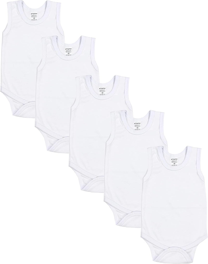 TupTam Baby Jungen Achselbody in Unifarben 5er Pack 68 Farbenmix 4, 68 Farbenmix 4