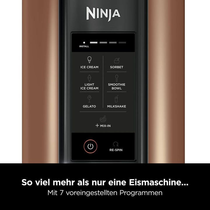Ninja NC300EUCP, Eismaschine, Edelstahl, Kupfer/Schwarz, 473 milliliters Kupfer/Schwarz CREAMi, Kupf