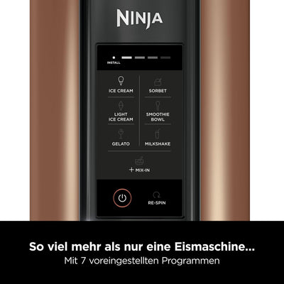 Ninja NC300EUCP, Eismaschine, Edelstahl, Kupfer/Schwarz, 473 milliliters Kupfer/Schwarz CREAMi, Kupf