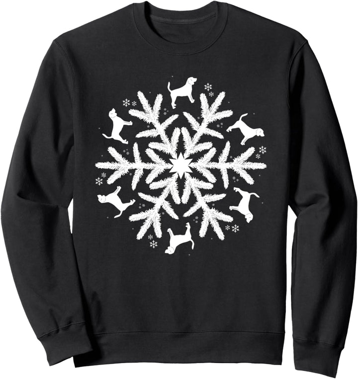 Weihnachten Beagle Schneeflocke Beagle Sweatshirt