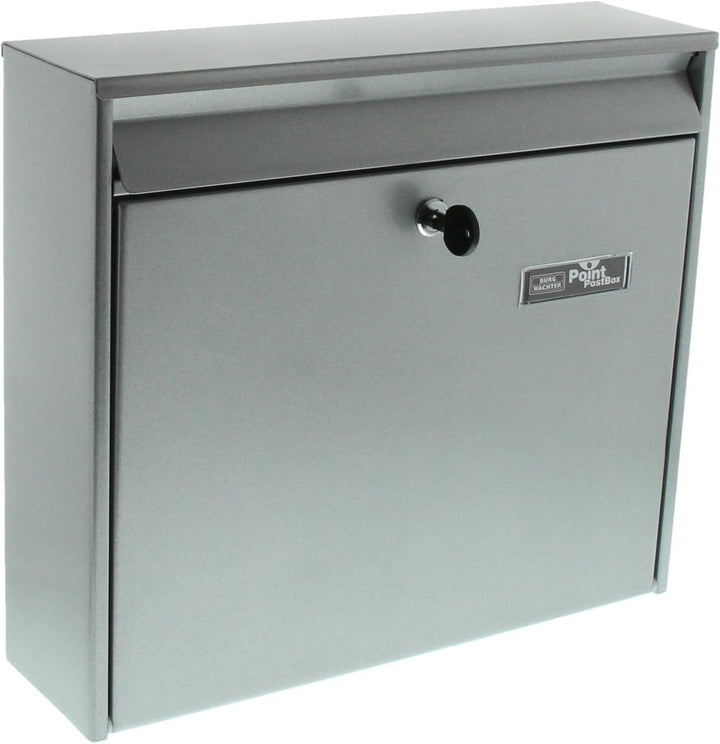 Burg-Wächter Briefkasten, Briefkastenanlagen geeignet, A4 Einwurf-Format, Verzinkter Stahl, Mail 587