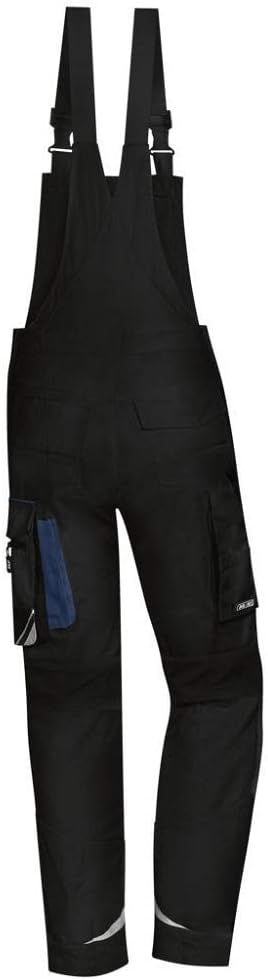 PKA Latzhose Flexolution, optimale Bewegungsfreiheit mit Stretch-Material Schwarz 46, Schwarz 46