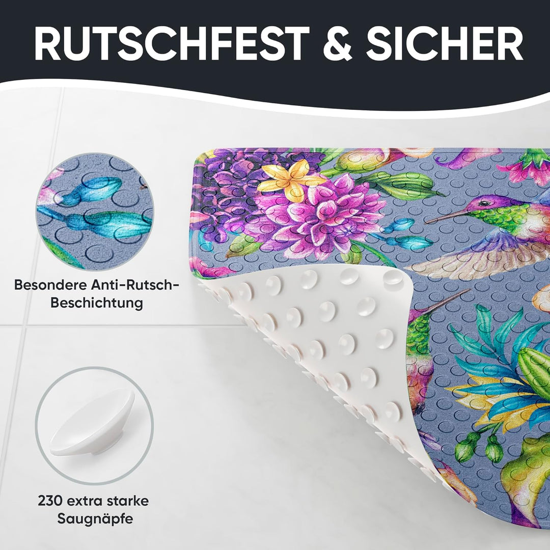Sanilo Badematte 53 x 53 cm, rutschfeste Duschmatte für Dusche und Badewanne, Antirutschmatte maschi