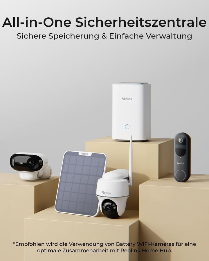 Reolink Home Hub für Überwachungskamera, 4K-Live-Ansicht & -Wiedergabe, Erweiterbarer Lokaler Speich