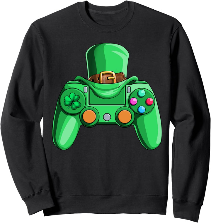 Videospielspieler Jungen St. Patricks Day St. Patty's Day Sweatshirt