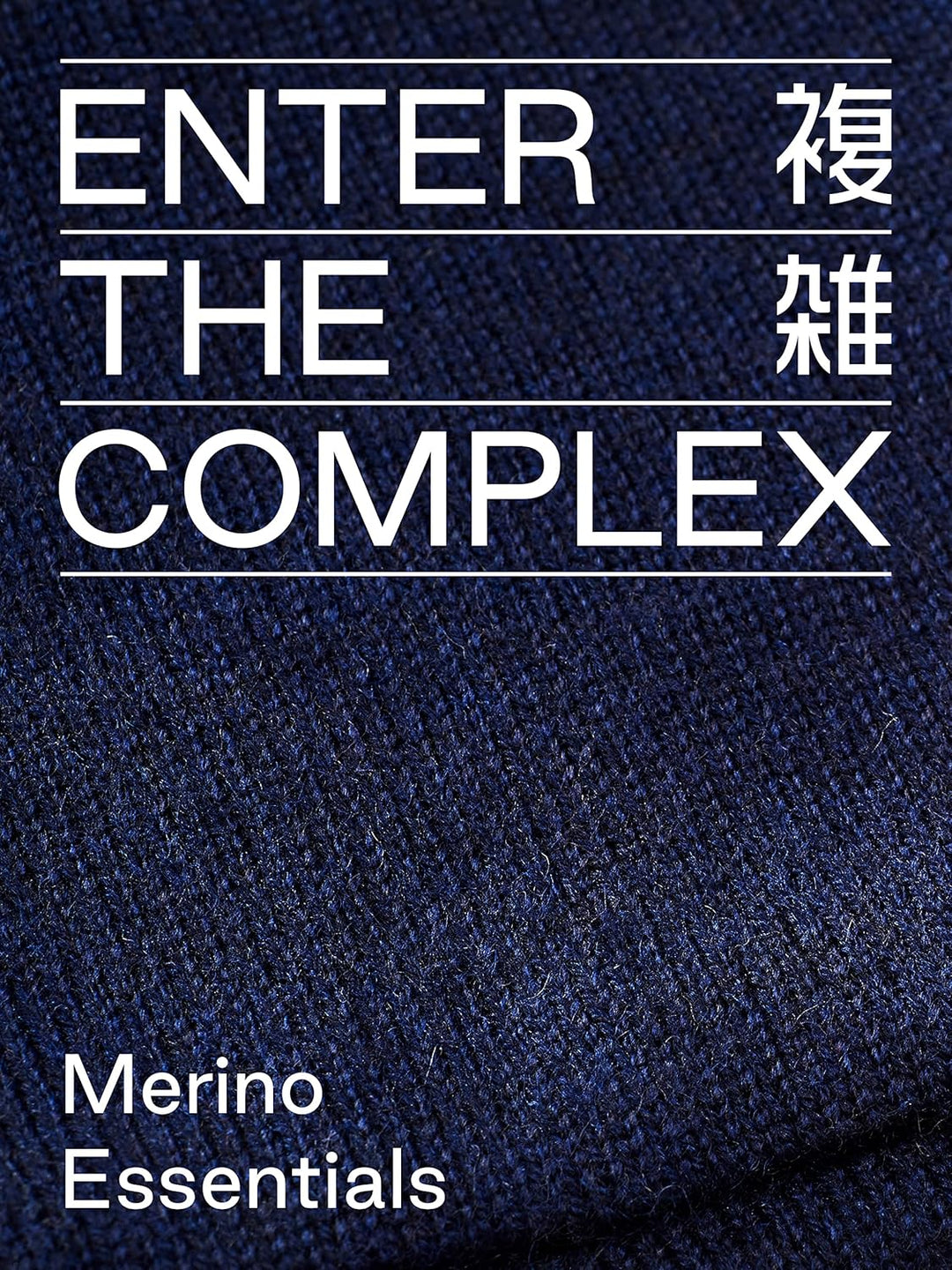 Enter the Complex® Armstulpen, Pulswärmer mit Daumenloch, Merino Wolle, Damen und Herren Dunkel Blau