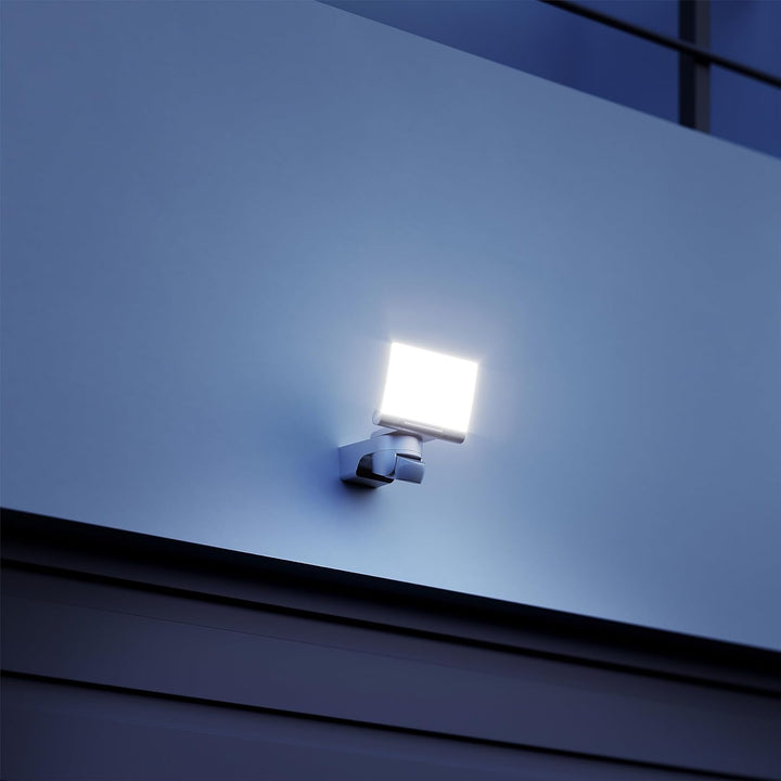 Steinel LED-Strahler XLED Home 2 S weiss, Flutlicht, voll schwenkbar, 13,7 W, 180° Mit Bewegungsmeld