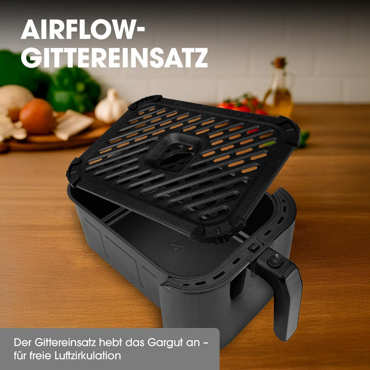 Livington Smart MultiFryer 5L - Heissluftfritteuse mit 6 Programmen - Air Fryer zum Frittieren, Back