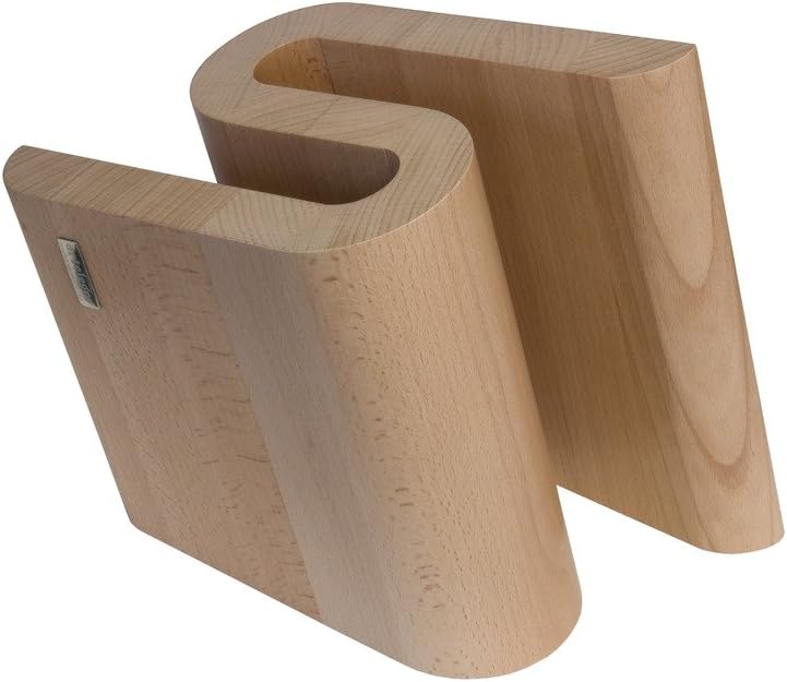 Arte Legno, magnetischer Messerblock und elegantes Küchenaccessoire, Buchenholz natur, 10 Knives, Na