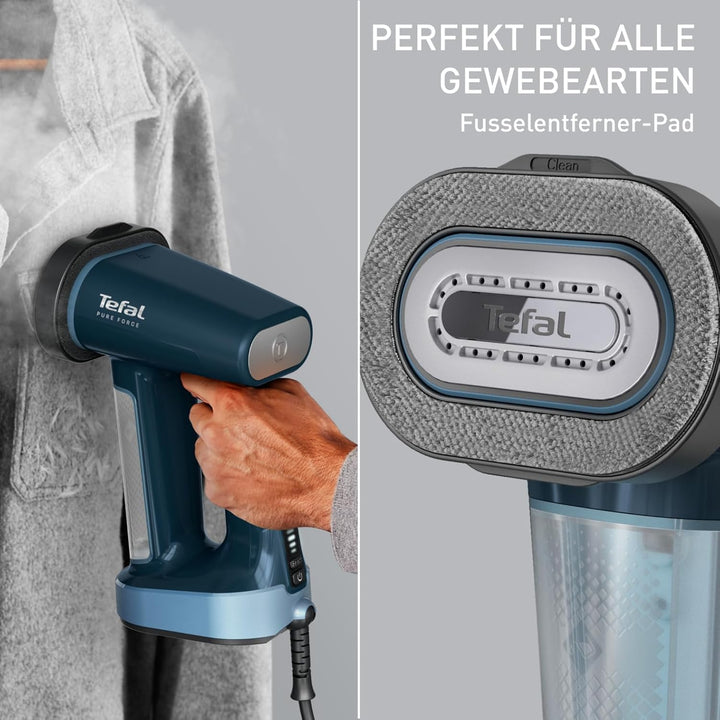 Tefal Pure Force 3-in-1 Dampfbürste, Keramik-Bügelsohle, 35 g/Min. Dampfleistung, 90 g/Min. Dampfsto