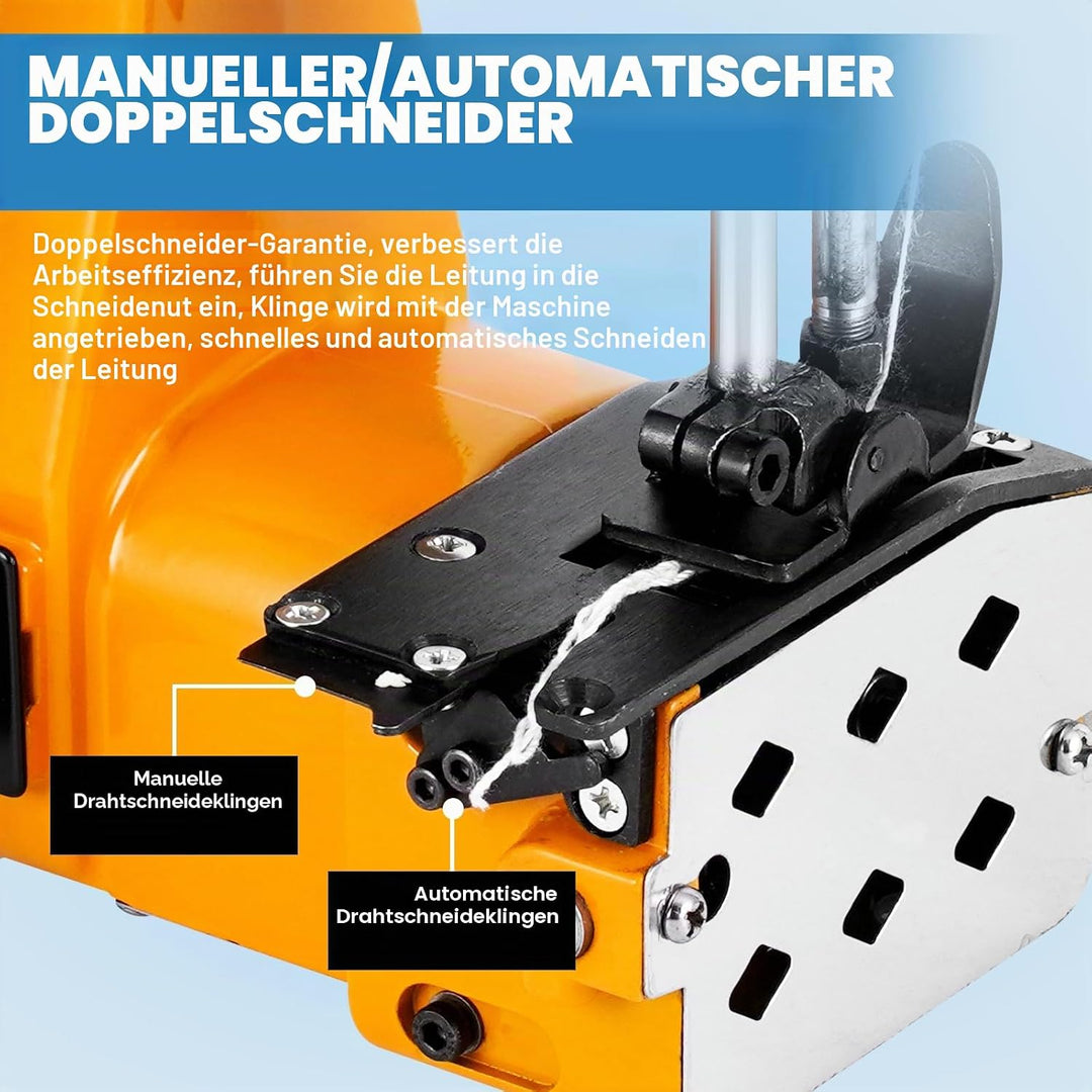 MXBAOHENG Sacknähmaschine mit 2 akkus 21 V Einstellbare Geschwindigkeit Beutelverschliessmaschine mi