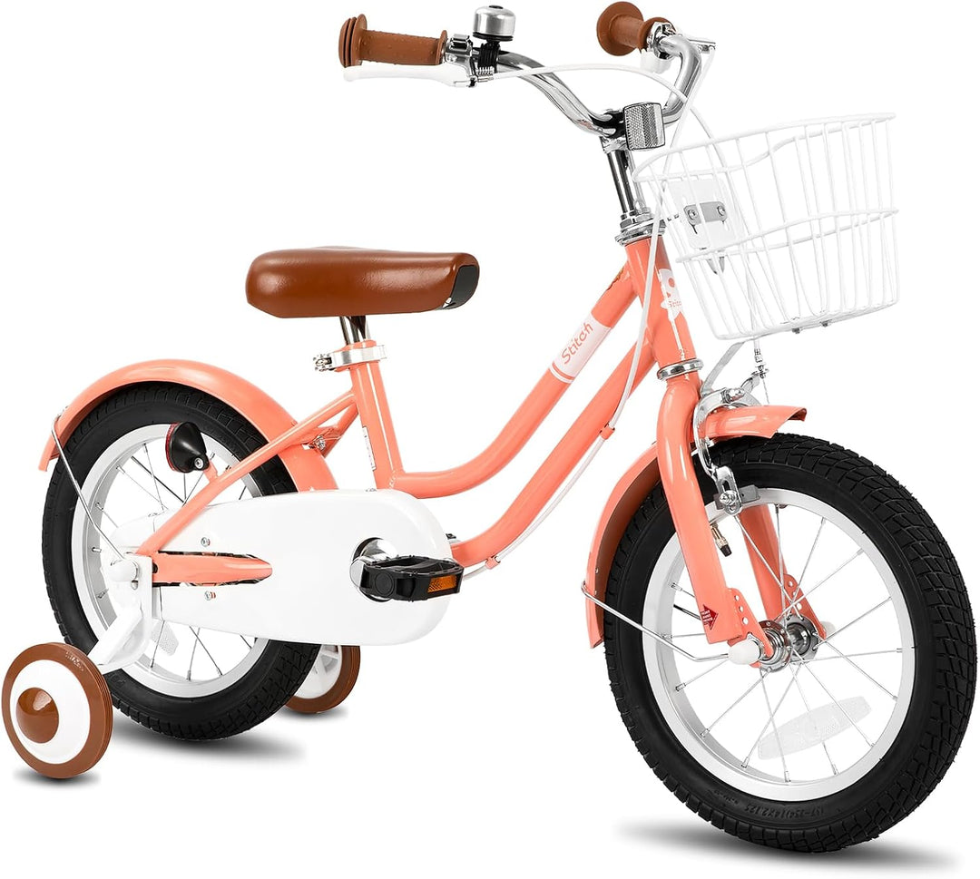 STITCH Bubble 12/14/16/18 Zoll Kinderfahrrad für 2-9 Mädchen Fahrrad, Mädchen Fahrrad mit Stabilisat