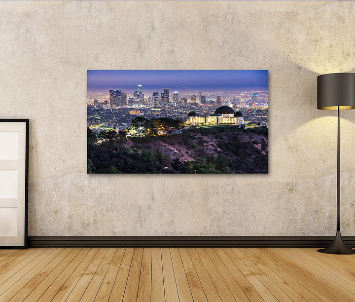 islandburner Bild auf Leinwand Griffith Obervatory Und Innenstadt Von Los Angeles Kalifornien Usa Sk