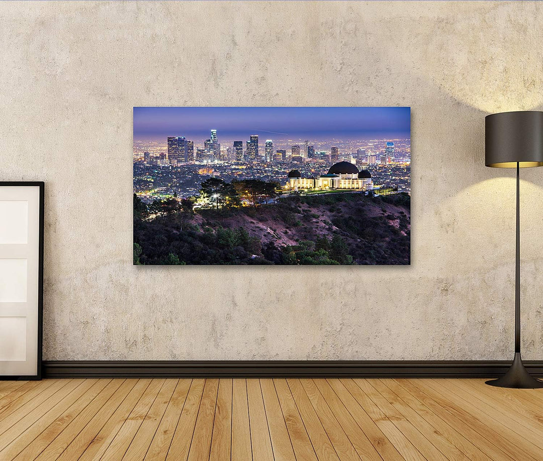 islandburner Bild auf Leinwand Griffith Obervatory Und Innenstadt Von Los Angeles Kalifornien Usa Sk