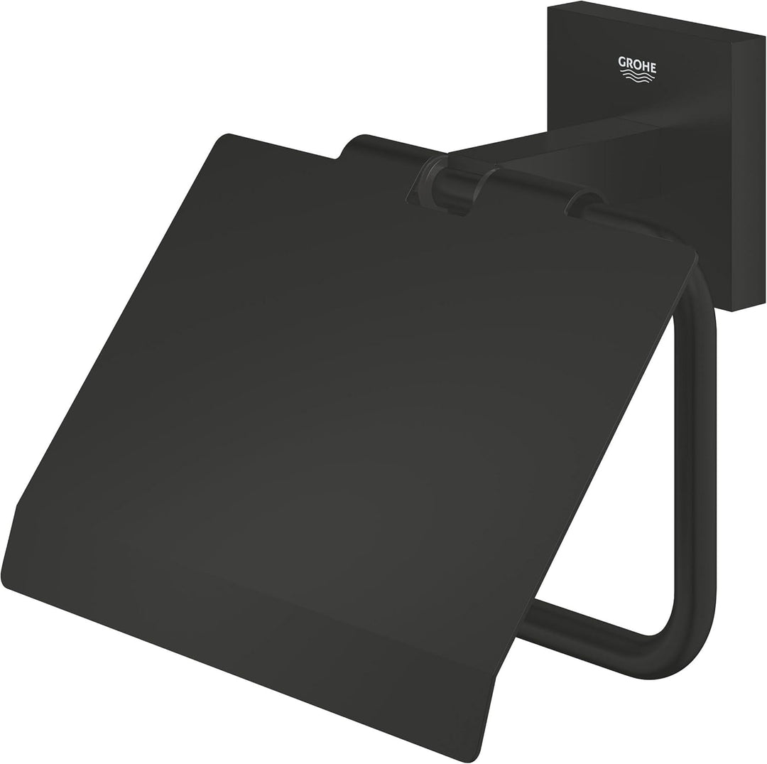 GROHE Start Cube, Toilettenpapierhalter WC ohne Bohren (Klopapierhalter, zum Kleben und Bohren, mit
