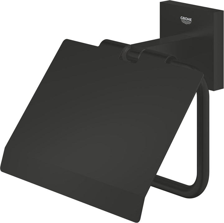 GROHE Start Cube, Toilettenpapierhalter WC ohne Bohren (Klopapierhalter, zum Kleben und Bohren, mit