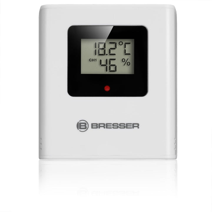 Bresser Farbwetterstation 3 Aussensensoren Temperatur Luftfeuchtigkeit Wettervorhersage Uhr Wecker 8