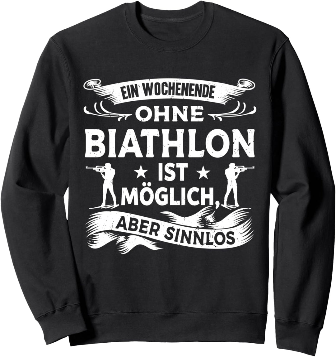 Geschenk für Biathleten Wintersport Biathlon Sweatshirt