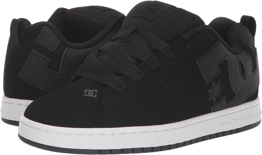 DC Unisex-Erwachsene Court Graffik Se Mens Shoe Sneaker, 44 EU Schwarz Schwarz Weiss