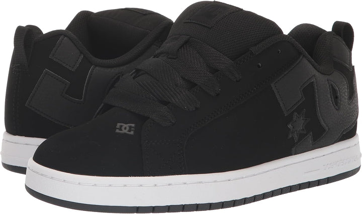 DC Unisex-Erwachsene Court Graffik Se Mens Shoe Sneaker, 44 EU Schwarz Schwarz Weiss