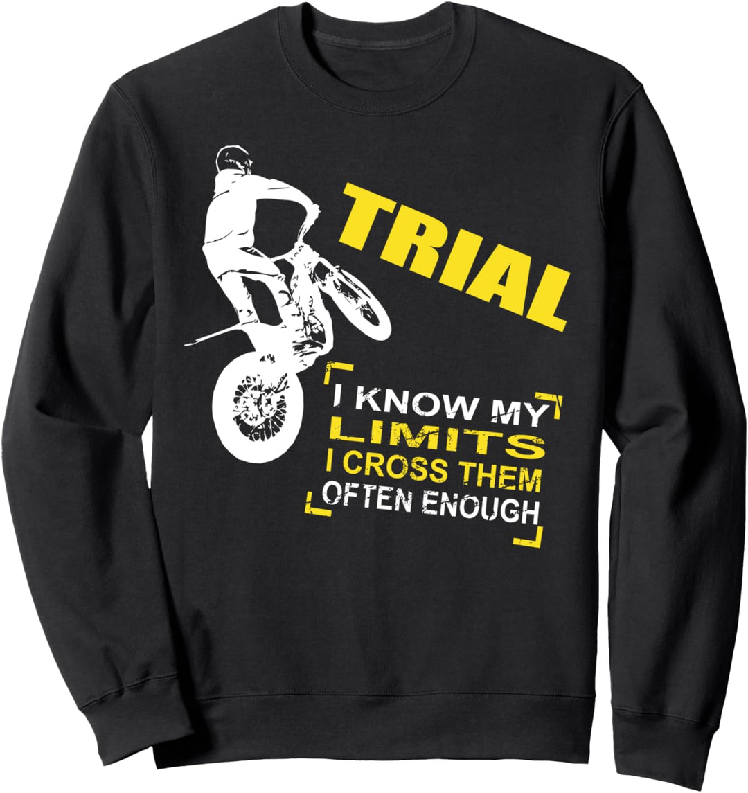 Trial Motorrad Trialfahrer Moto Trial Sweatshirt