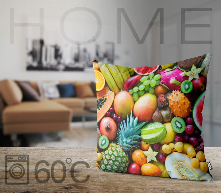 VOID Obst Sommerfrüchte Kissenbezug Kissenhülle Sofakissen Kissen Deko Outdoor-Kissen Dekokissen, Ki