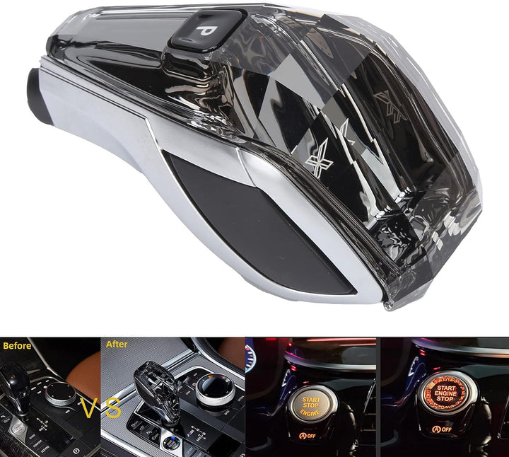 Crystal Series Crystal Schaltknauf Crystal Controls für BMW 3er G20/4er G22/ X5 G05/X6 G06/X7 G07/Z4